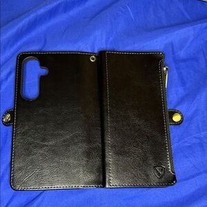 Black Leather Samsung Galaxy S24 Case